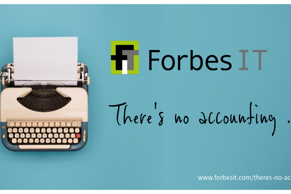 Blog logo (blogo) for new accounting software ecosystem blog by Rory Forbes of Forbes IT.